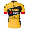 Completo Maglia + Pantaloncino con bretelle 2023 Jumbo-Visma Manica Corta Giallo Nero Donna